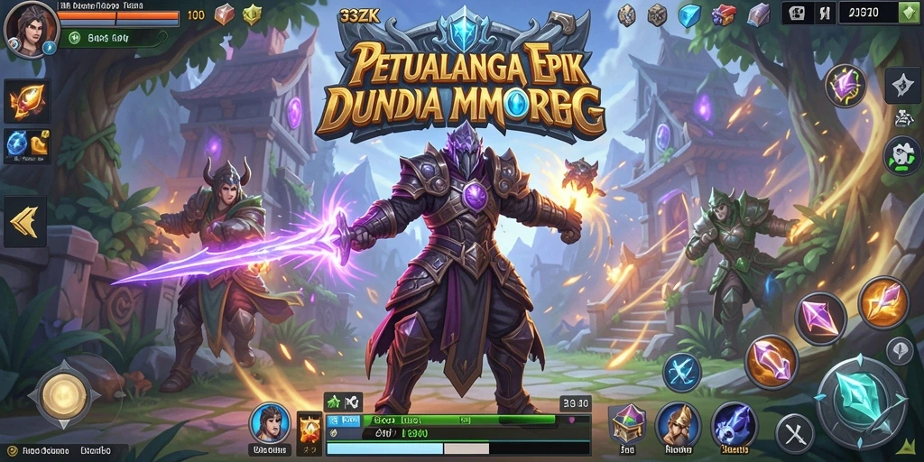 Gameplay epik di dunia fantasy 33ZK yang menakjubkan.