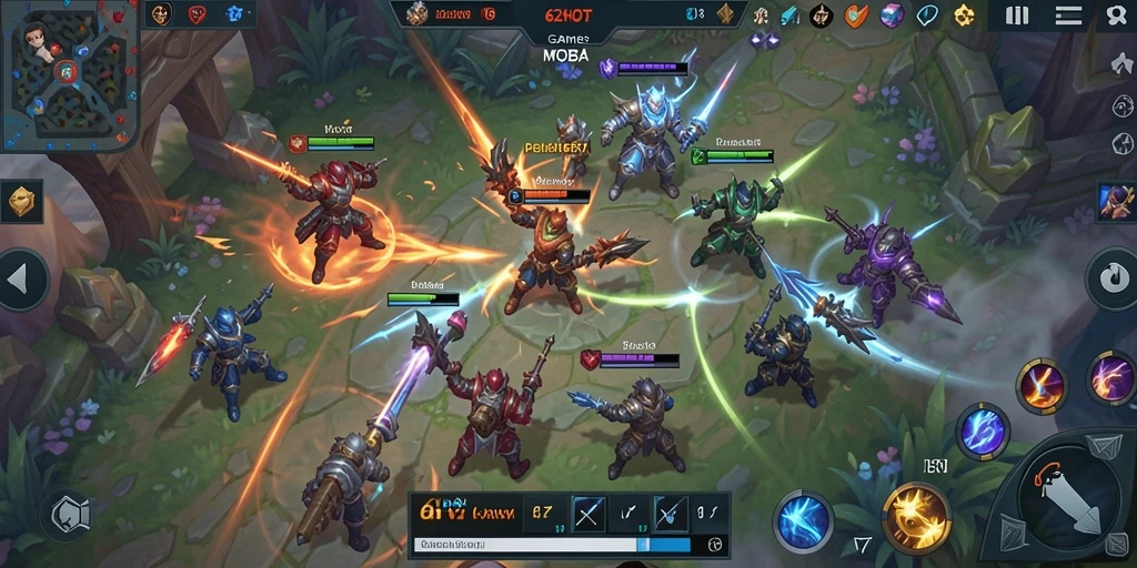 Tampilan seru dari gameplay 62HOT yang penuh strategi.