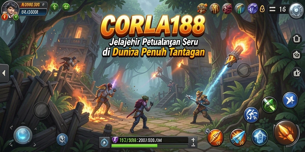 Tampilan screenshot utama CORLA188 menampilkan aksi seru dalam permainan petualangan.