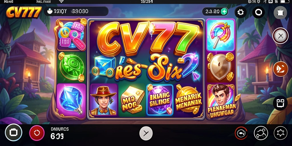 Tampilan menarik gameplay CV777 yang penuh warna dan menarik.
