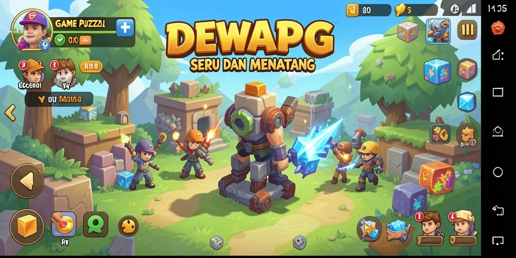 Tampilan gameplay DEWAPG yang menantang dan mengasyikkan.
