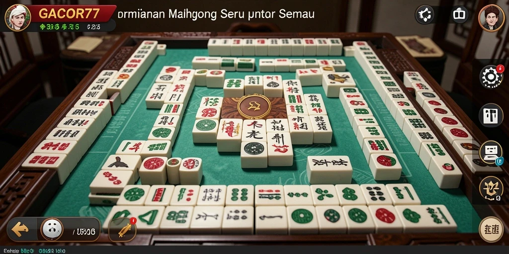 Screenshot GACOR77 menunjukkan gameplay Mahjong yang seru dan interaktif.