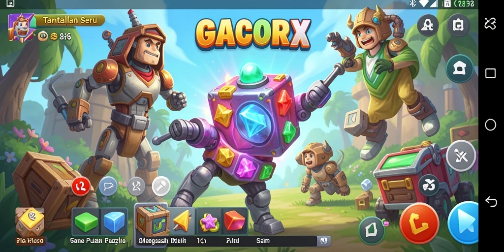 Screenshot GACORX menampilkan gameplay puzzle yang menarik dan menantang.