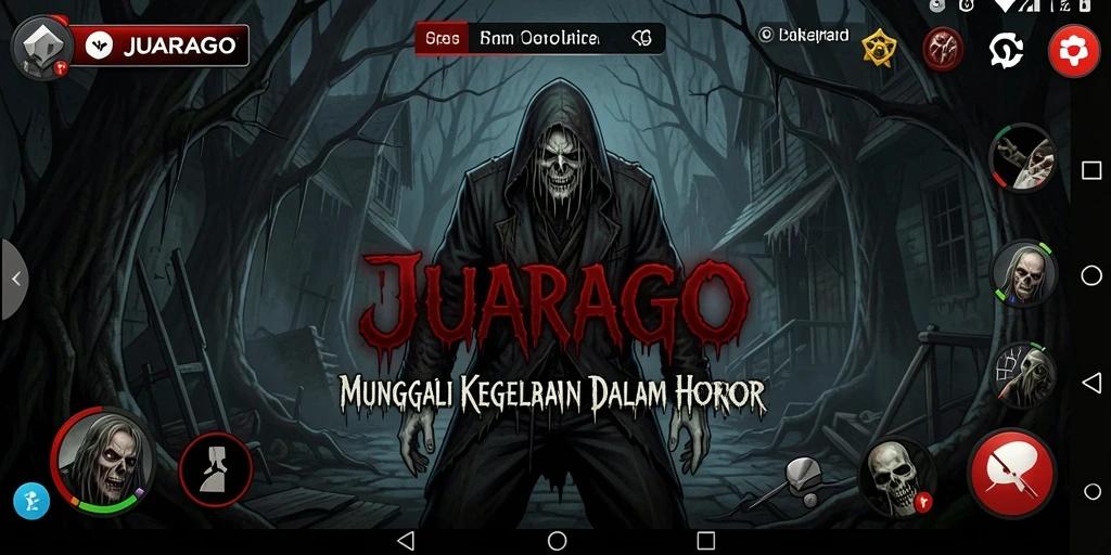Screenshot JUARAGO menampilkan suasana mencekam dalam gameplay horor yang menegangkan.