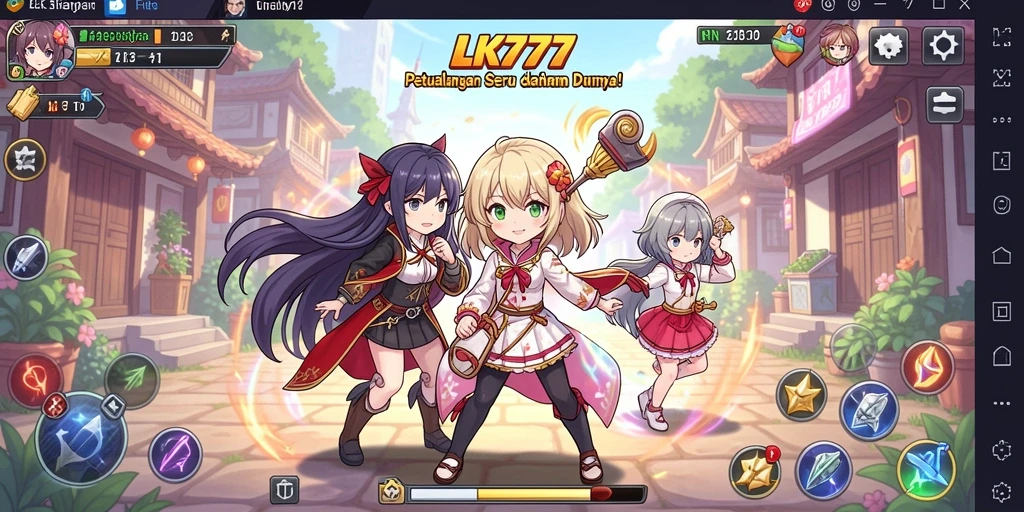 Screenshot LK777 menampilkan aksi seru di dunia Anime.