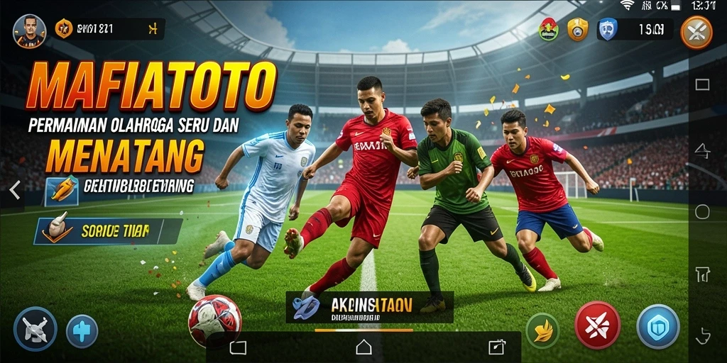 Tampilan gameplay seru dalam MAFIATOTO yang penuh tantangan olahraga.