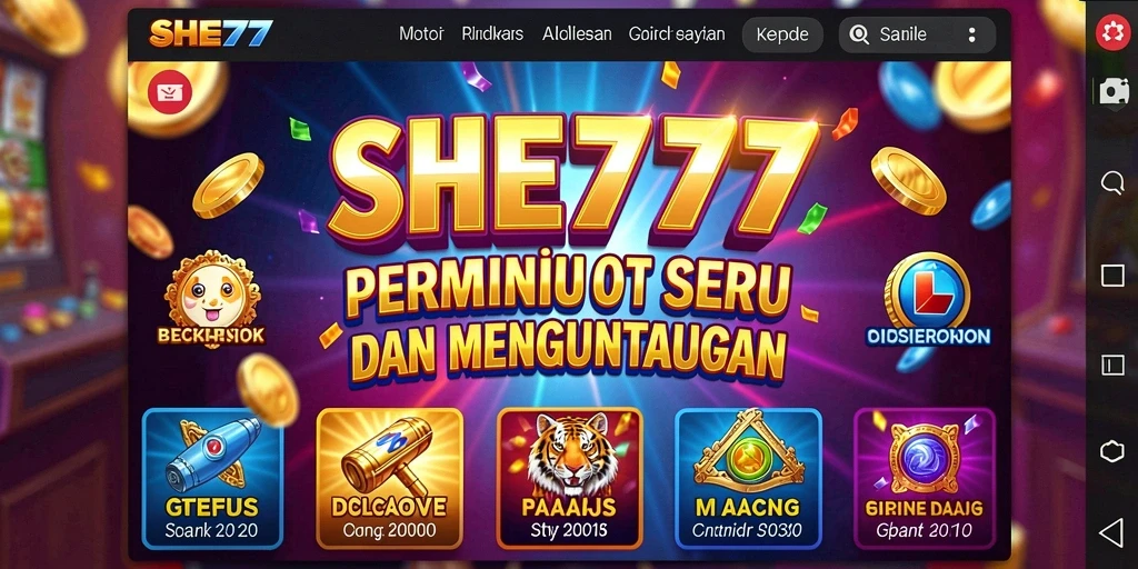 Screenshot gameplay SHE777 menampilkan visual yang menarik dan fitur interaktif.