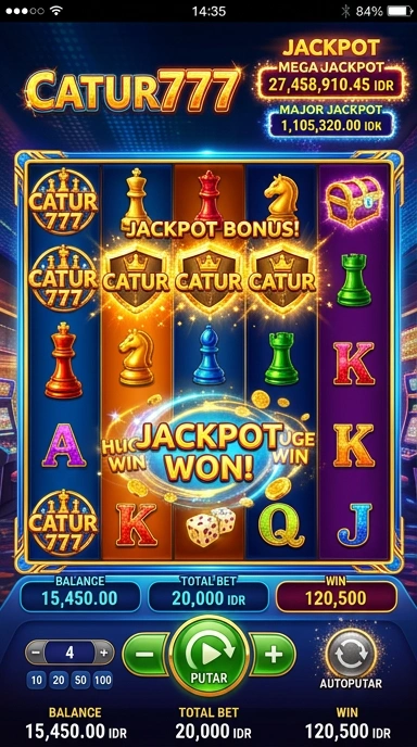 Screenshot menunjukkan antarmuka catur777 yang ramah pengguna.